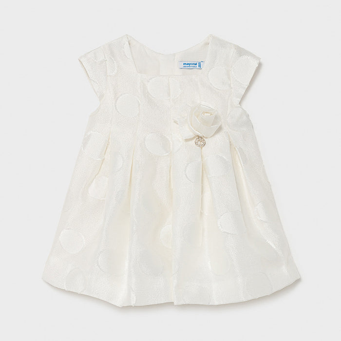 Vestito Pois Fantasia Panna