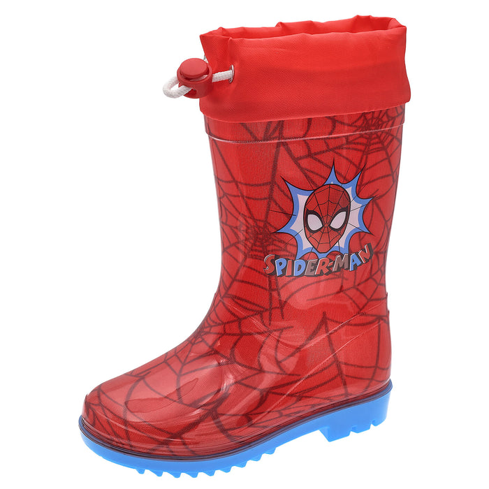 Stivale Pioggia Spiderman Rosso