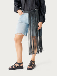 Sandalo Platform In Pelle Nero