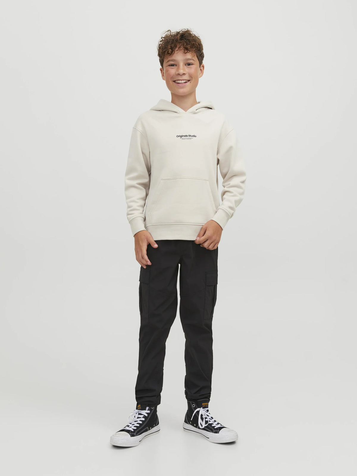 Felpa Con Cappuccio Beige