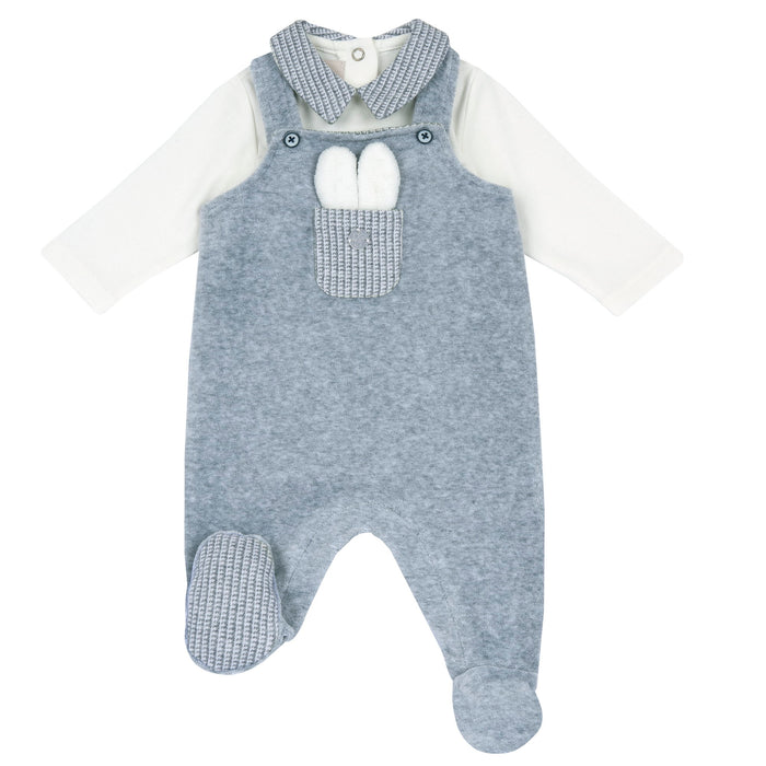 Completo Salopette Body Grigio