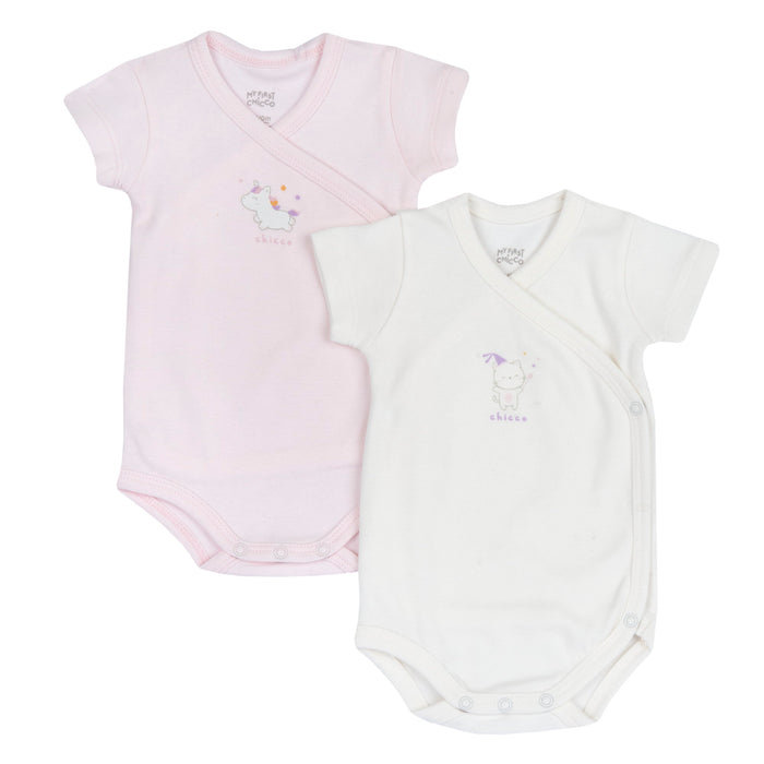 Set 2 Body Manica Corta Rosa