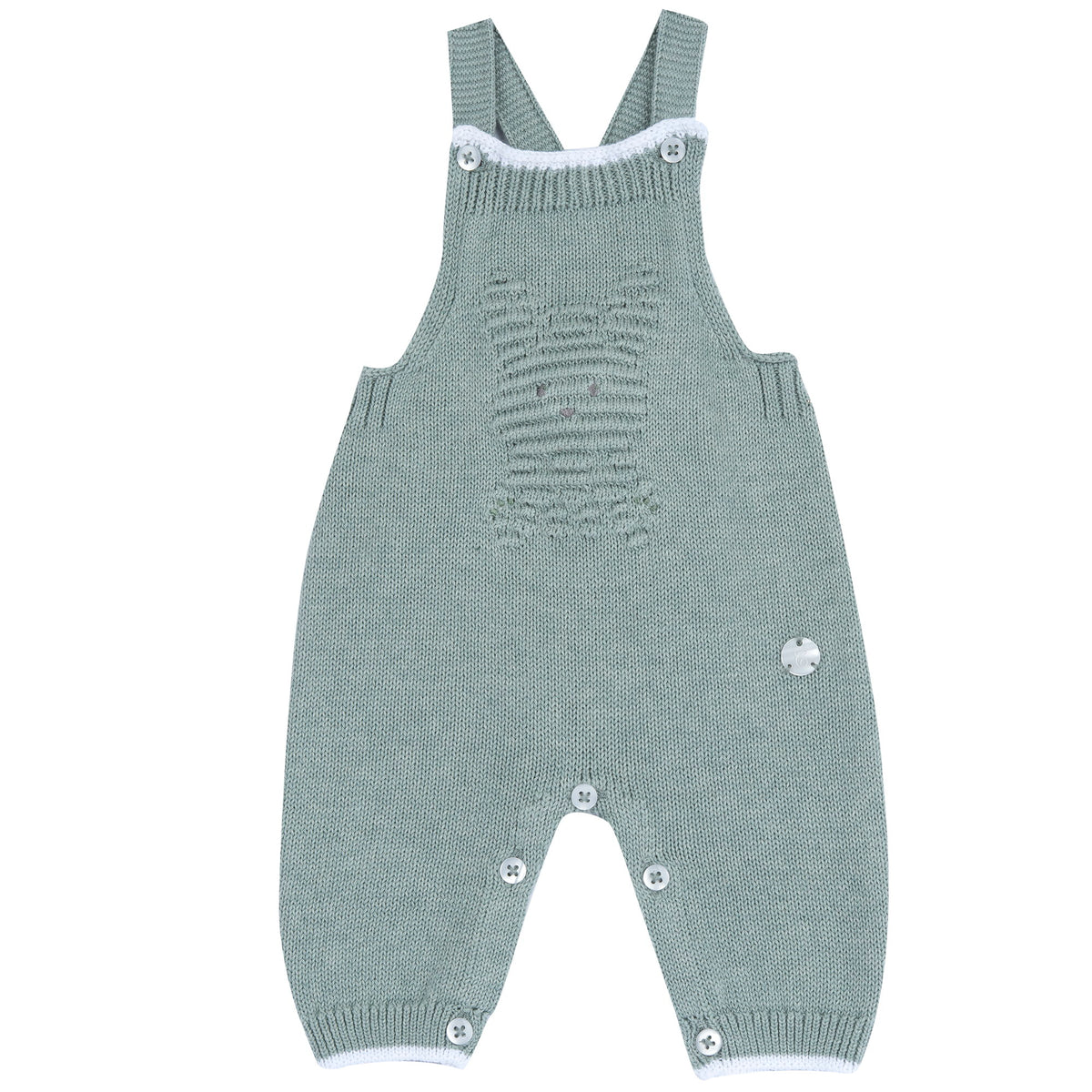 Salopette Lunga In Maglia Verde
