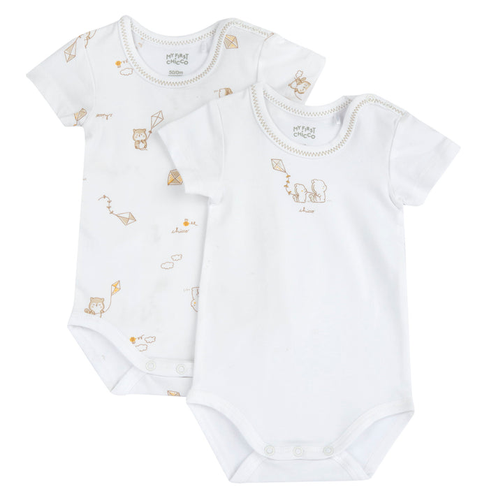 Set 2 Body Bianco E Fantasia