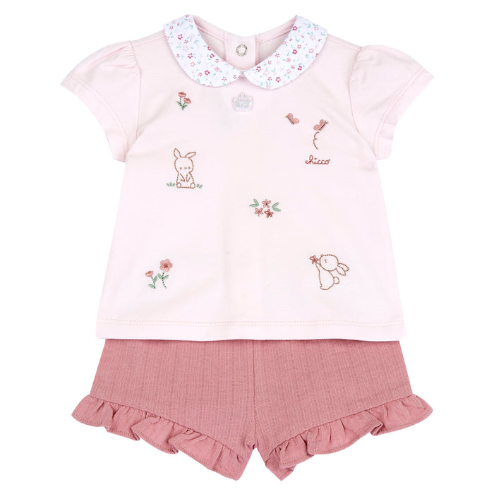 Completo Corto Estivo Con Ricami