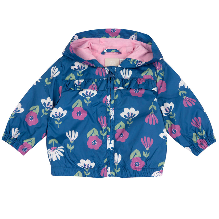 Giubbino Estivo Da Bambina Blu Floreal