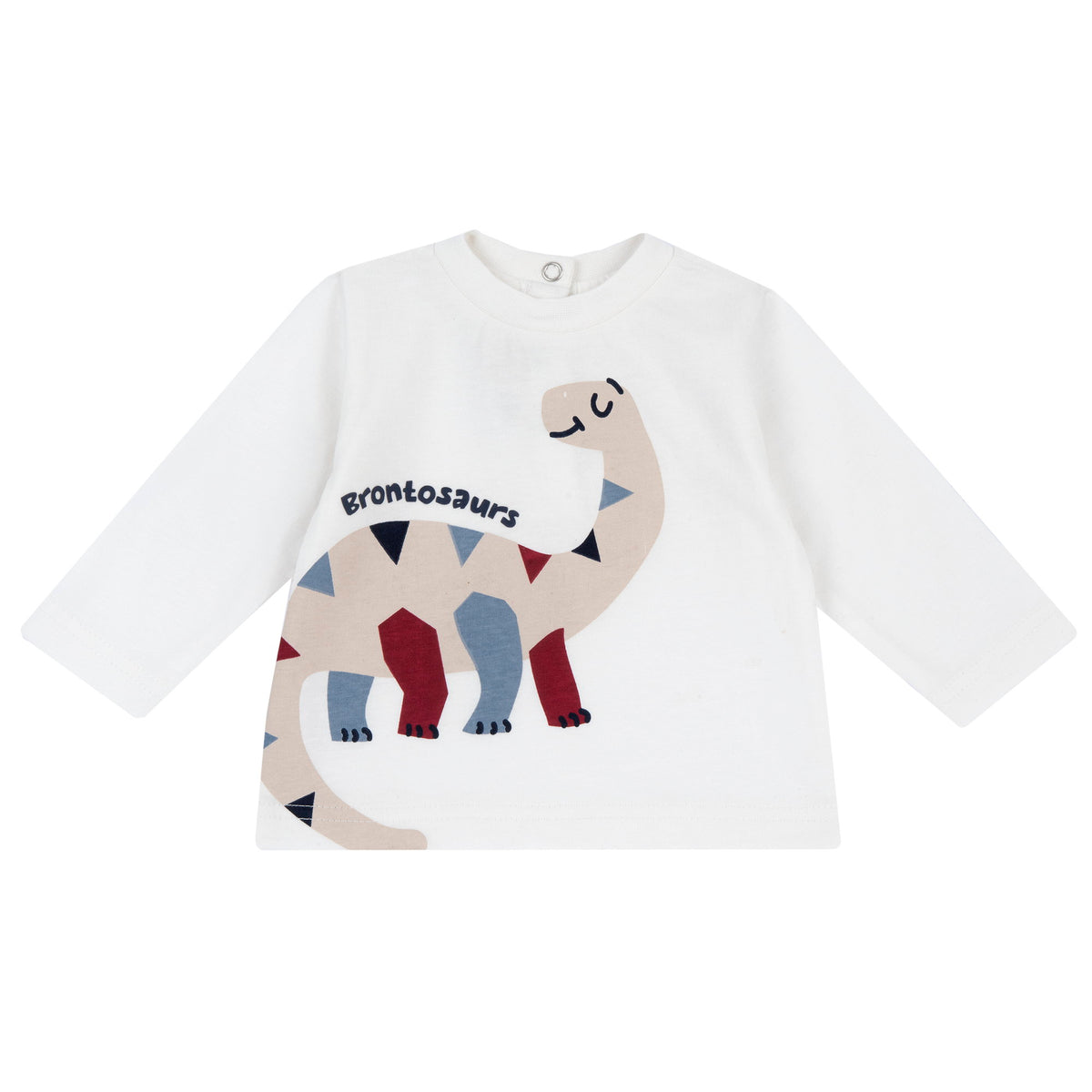 T.Shirt M/L Fantasia Dino Bianco