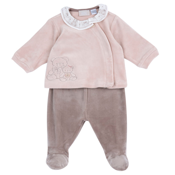 Set 2 Pz Coprifasce+Ghettina Rosa Antico