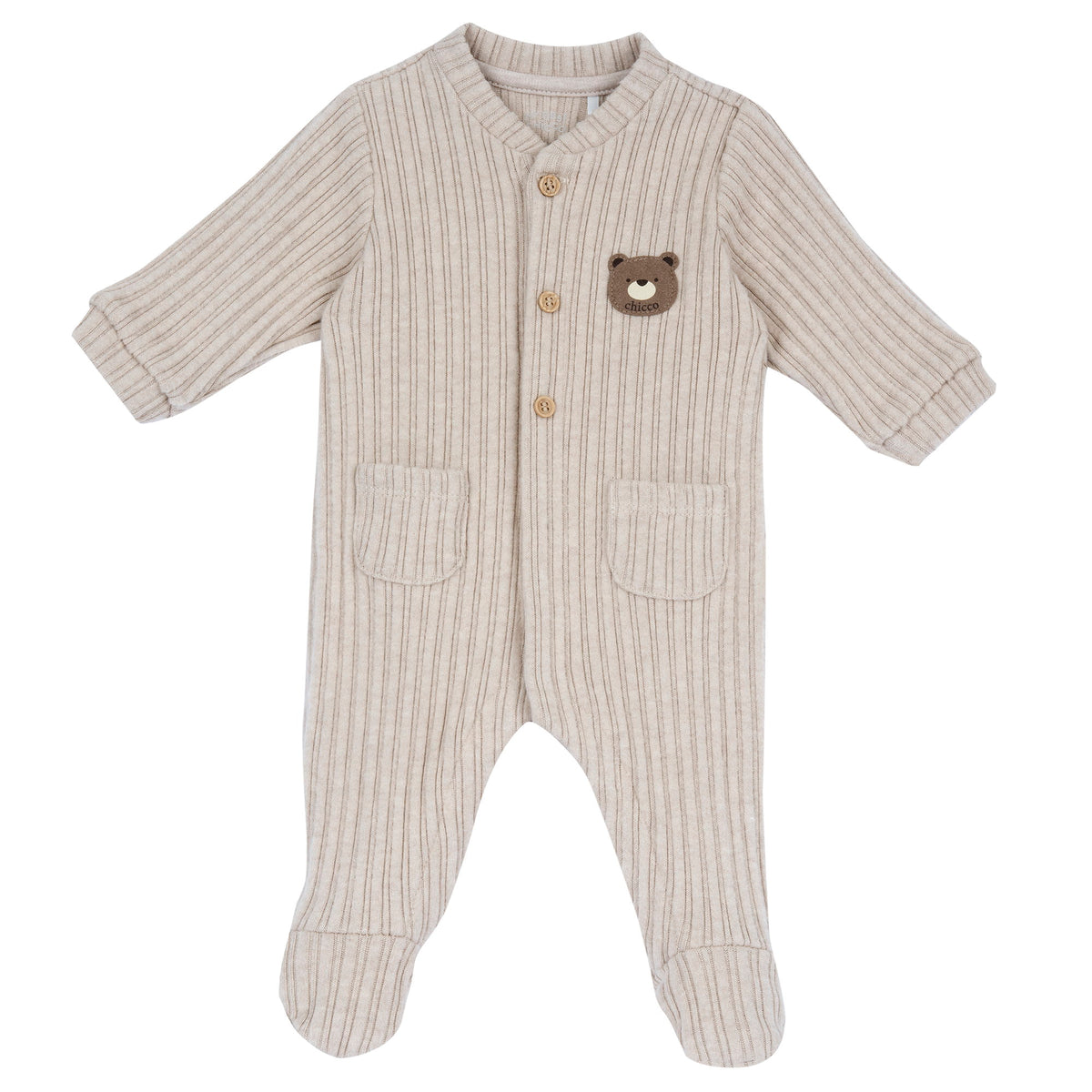 Tutina Aperta Davanti Beige