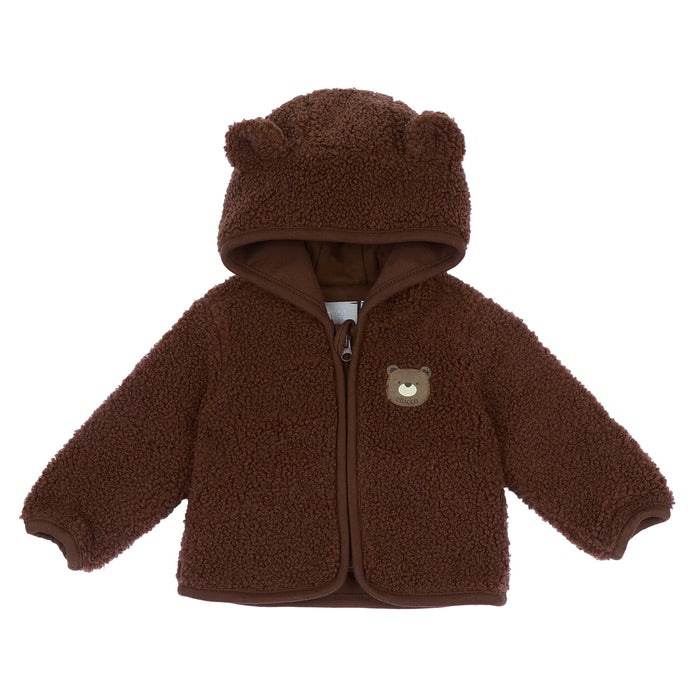 Cardigan Con Cappuccio Marrone