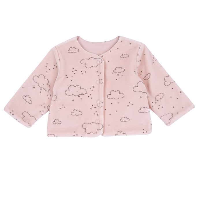 Cardigan Reversibile Rosa