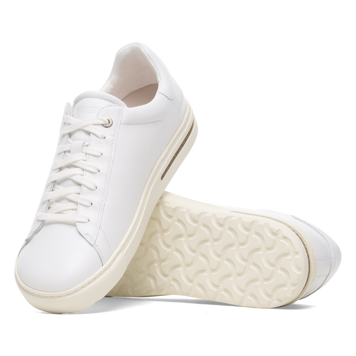 Bend Low White Natural Leather