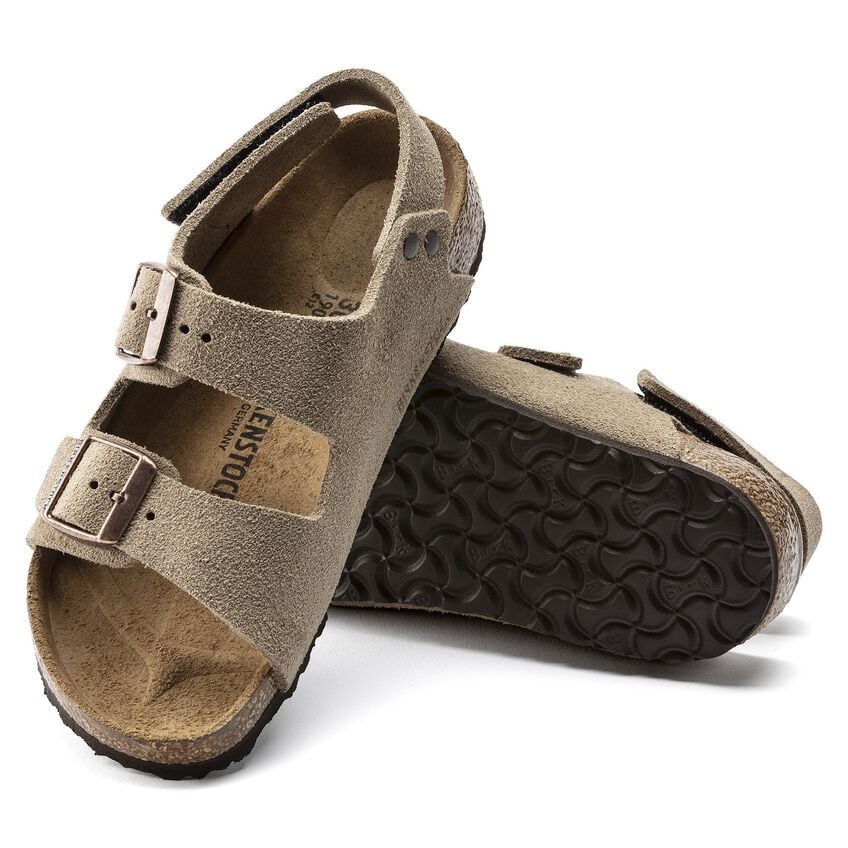 Milano Hl Kids Taupe Suede Leather