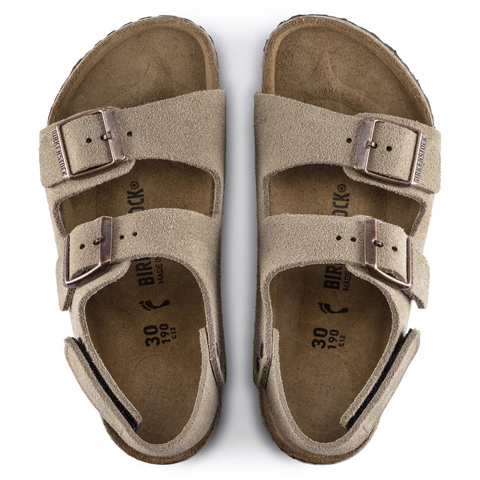 Milano Hl Kids Taupe Suede Leather