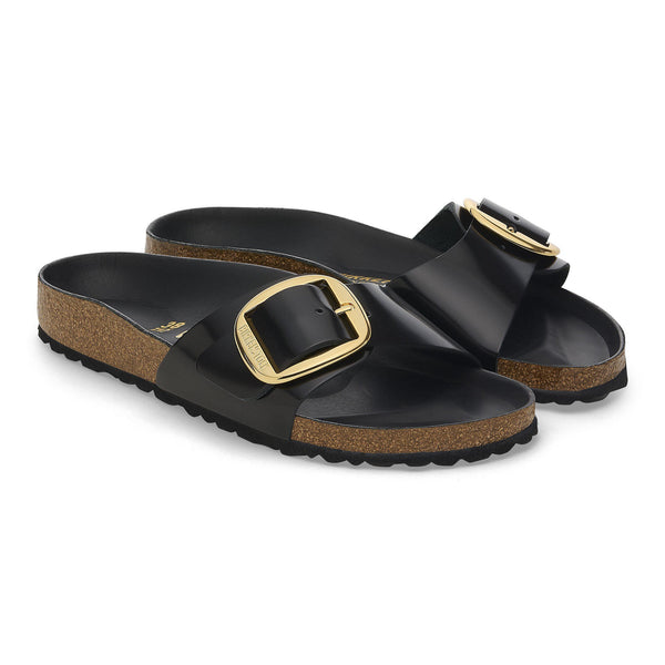 Madrid Big Buckle shine black Natural Leather