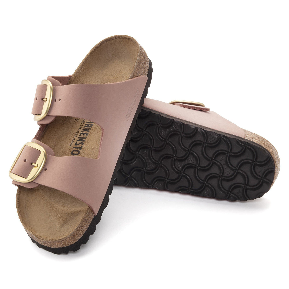 Arizona Big Buckle Old Rose Nubuck Leather