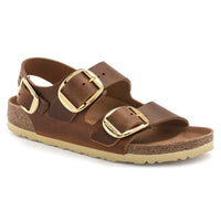 Milano Big Buckle Cognac Oiled Leather