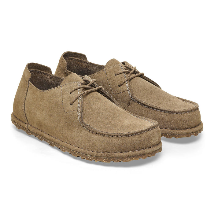 Utti Lace Gray Taupe Suede Leather