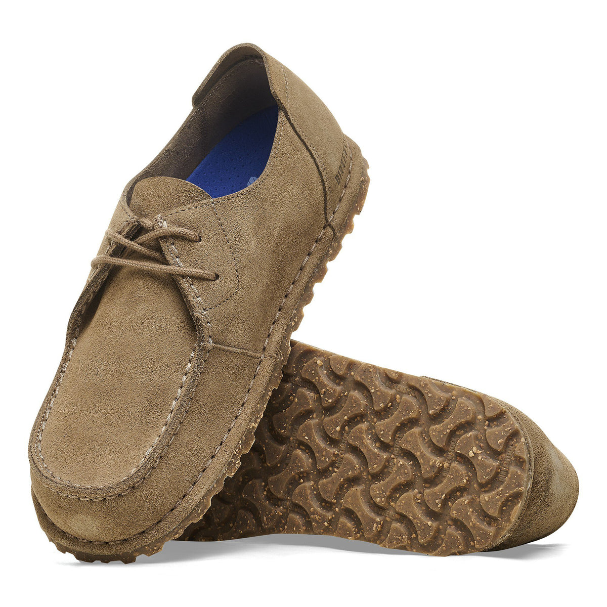 Utti Lace Gray Taupe Suede Leather