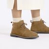 Uppsala Mid Shearling dark tea Suede Leather