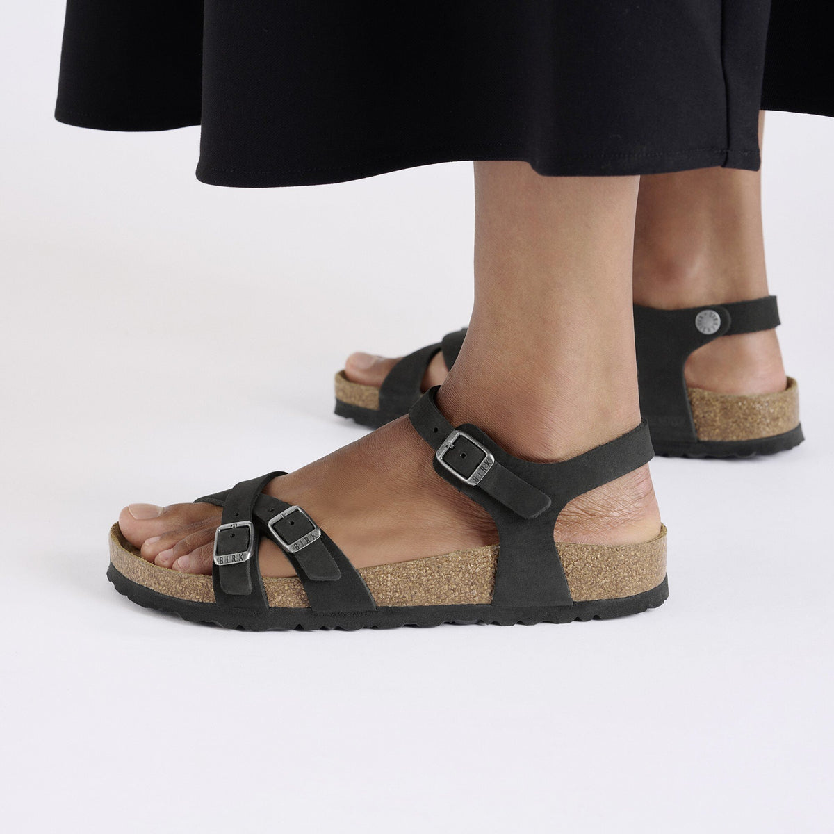 Kumba SFB Black Nubuck Leather