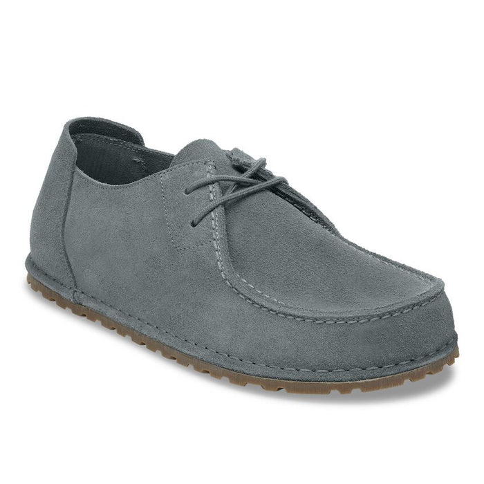 Utti Lace Basalt Gray Suede Leather