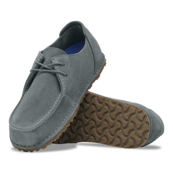 Utti Lace Basalt Gray Suede Leather