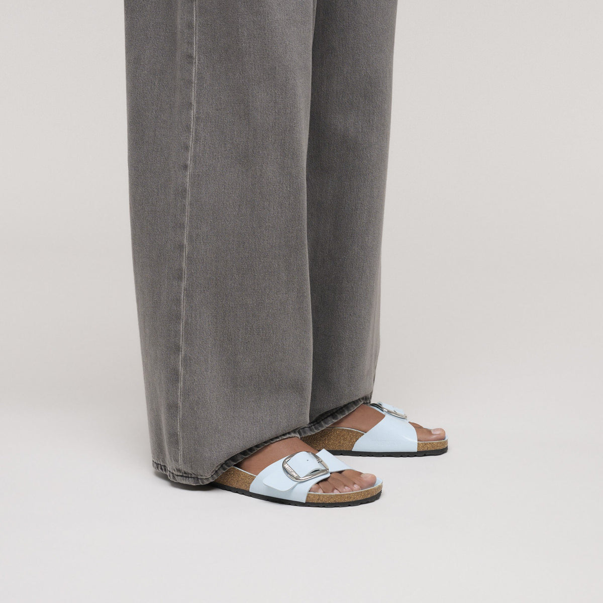 Madrid Big Buckle shine blue Natural Leather