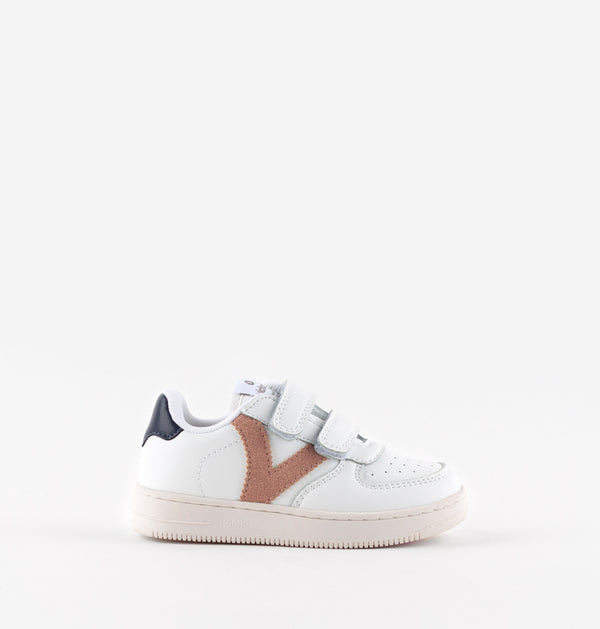 Sneakers Bambino Bianca Blu Marrone