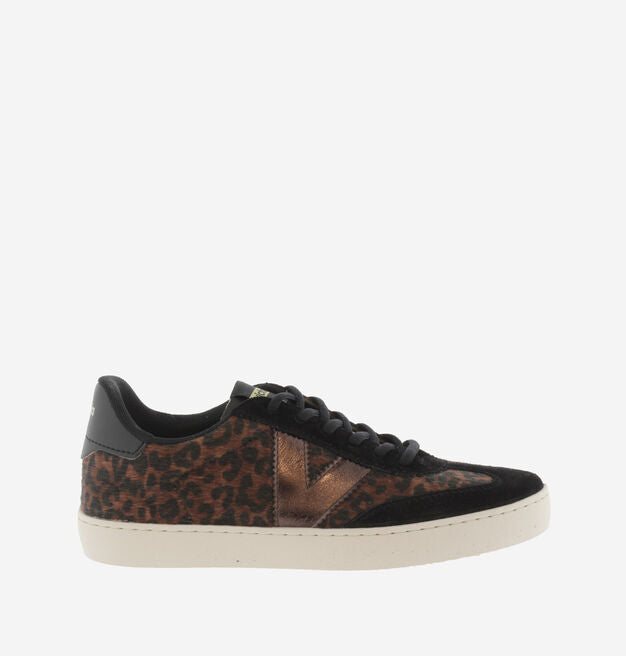Sneaker Berlin Bianca Animal Leopardo