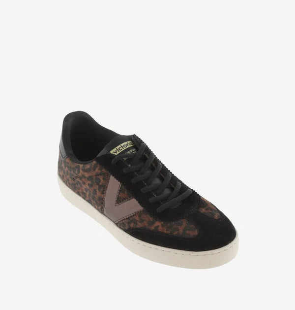 Sneaker Berlin Bianca Animal Leopardo