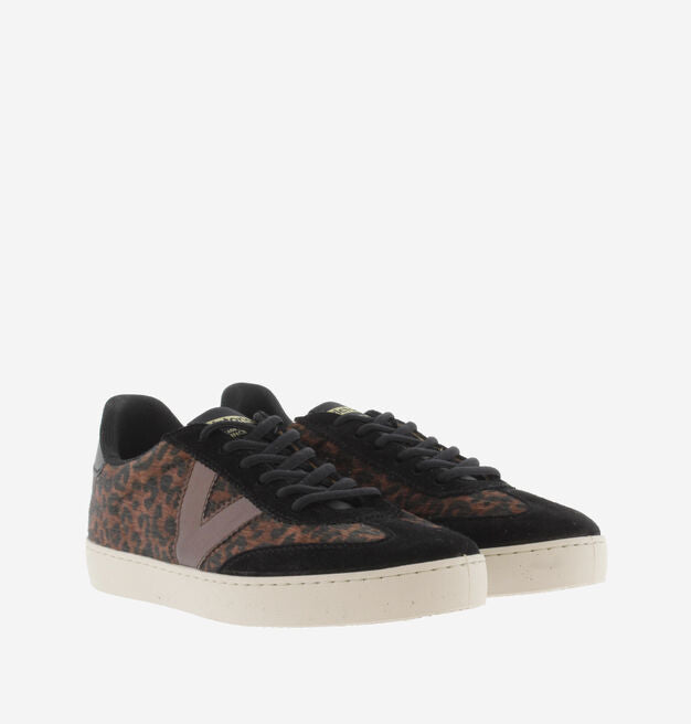 Sneaker Berlin Bianca Animal Leopardo