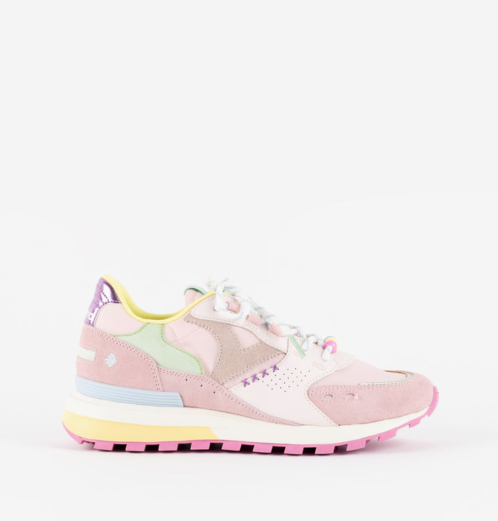 Sneakers Luna Nylon Suede Rosa