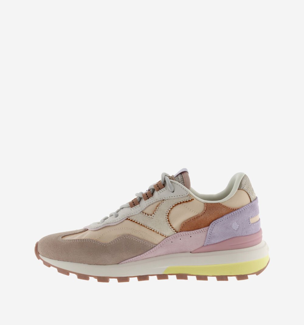 Sneakers Luna Nylon Suede Rosa