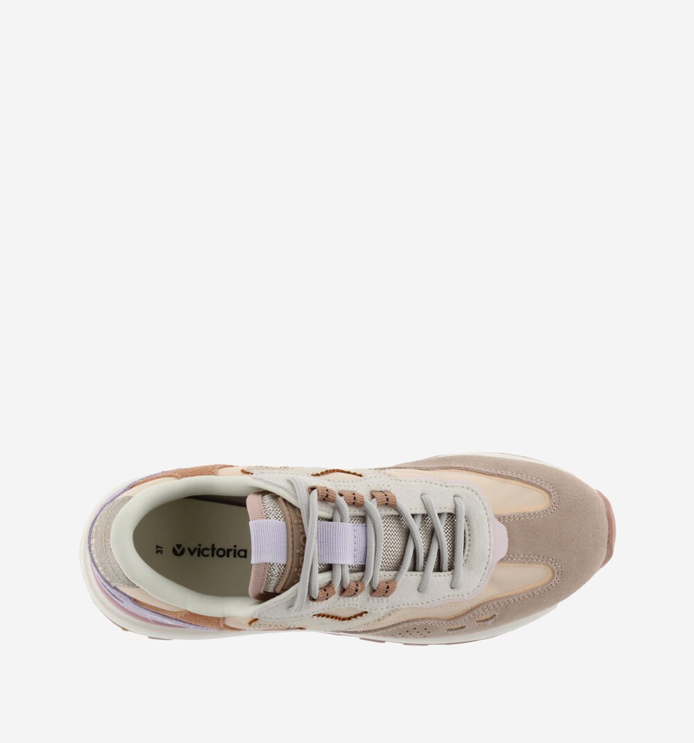 Sneakers Luna Nylon Suede Rosa