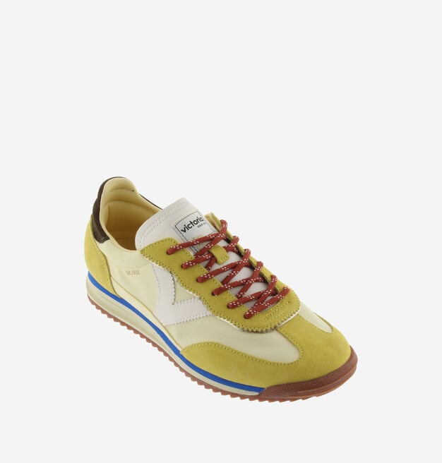 Sneakers Saturno Nylon Suede Giallo