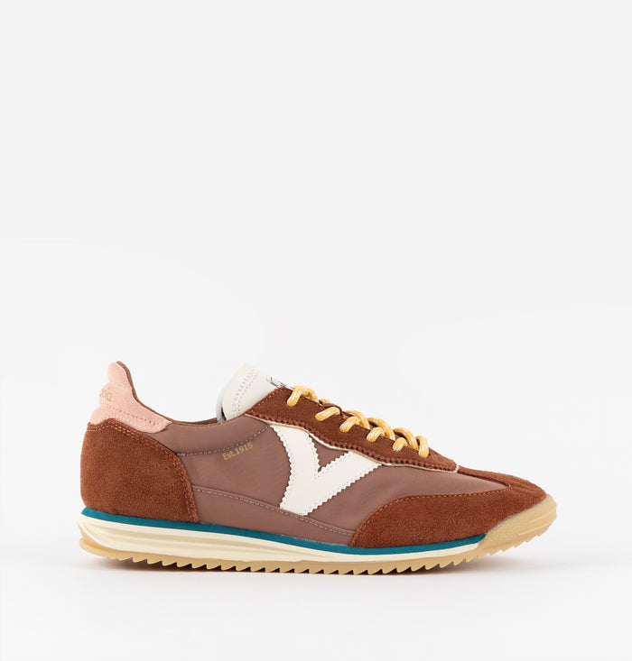 Sneakers Saturno Nylon Suede Marrone
