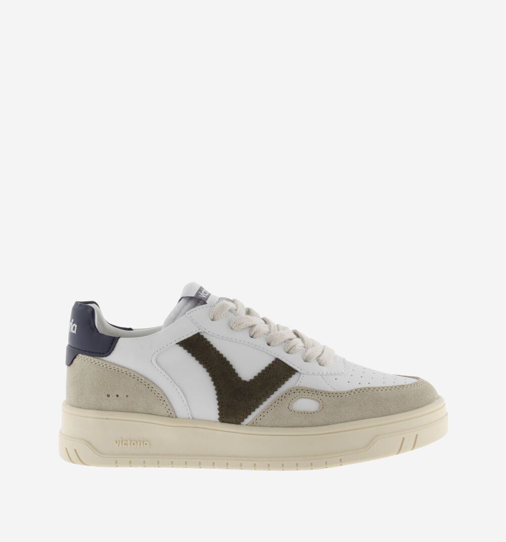 Sneaker Seul Efecto Piel Camoscio Marino