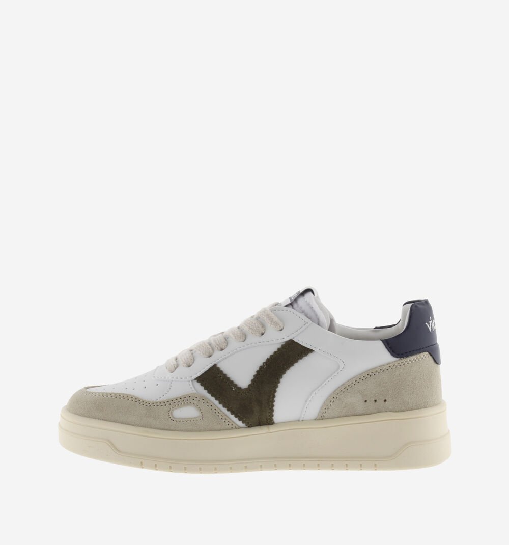 Sneaker Seul Efecto Piel Camoscio Marino