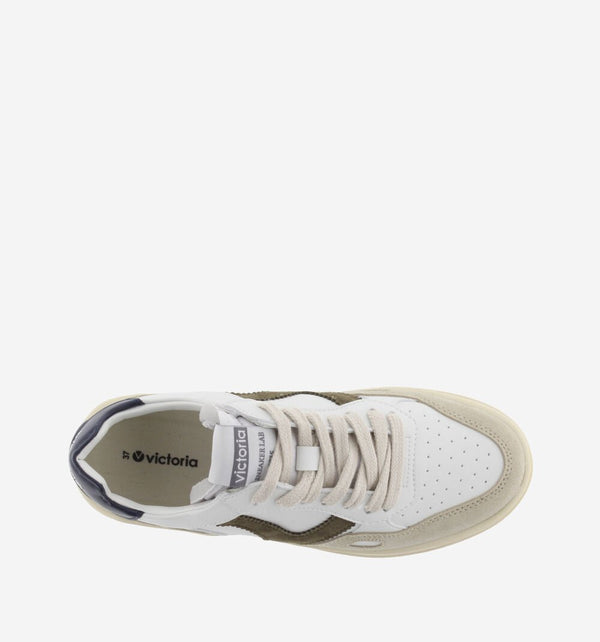 Sneaker Seul Efecto Piel Camoscio Marino
