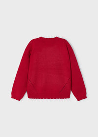 Maglione Jersey Maglia Basico Rosso