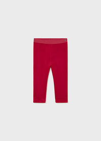 Leggings Velluto Basic Rosso