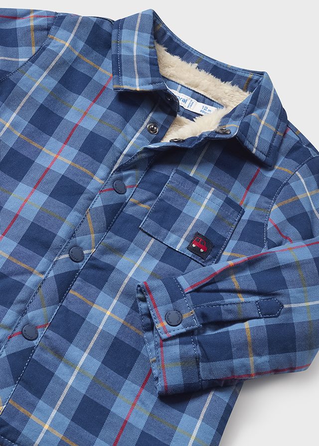Overshirt Foderata Azzurro