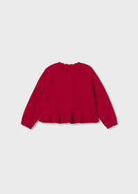 Giacchino Lungo Tricot Rosso