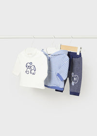 Tuta 3 Pezzi Maglietta Blu Notte