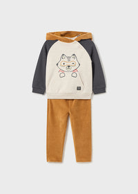 Completo Pantalone Velluto Cost Arachide