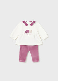 Compl.Leggings 4 Pezzi Melanzana