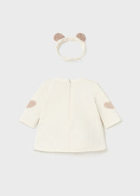 Vestito Pellicciotto Cerchiet Cotone