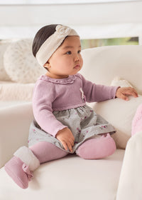 Vestito Combinato Rosa Baby
