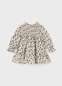 Vestito Nido D'Ape Stampato Cecio